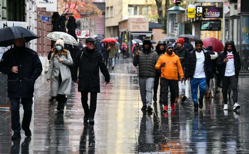 U BiH danas kiša, negdje i snijeg: Evo kakvo nas vrijeme očekuje naredna tri dana